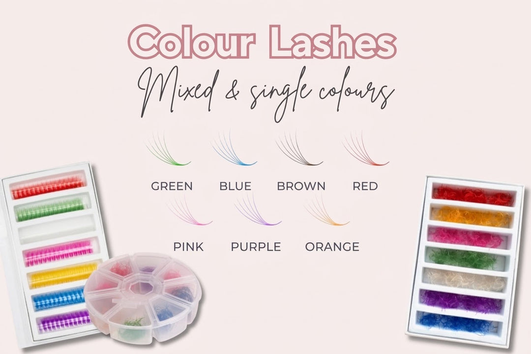 COLOUR, GLITTER & UV LASHES 🌈✨