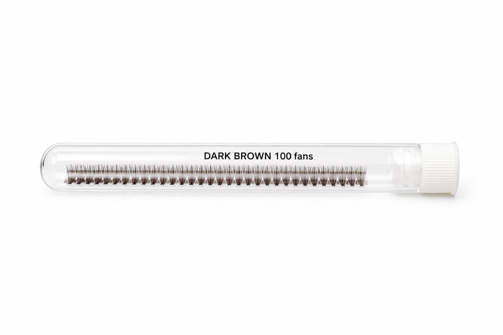Dark Brown Promade Fans, Single Lengths 100 fans, 5D | 0.07
