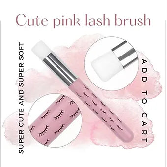 Cute pink lash brush X 1