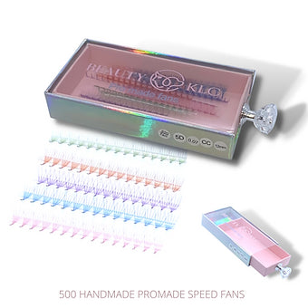5D Rainbow Coloured Promade Fans - Instant Setup - 1