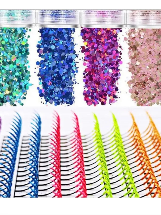 Glow Glitter UV Glitter Spike Lashes 3