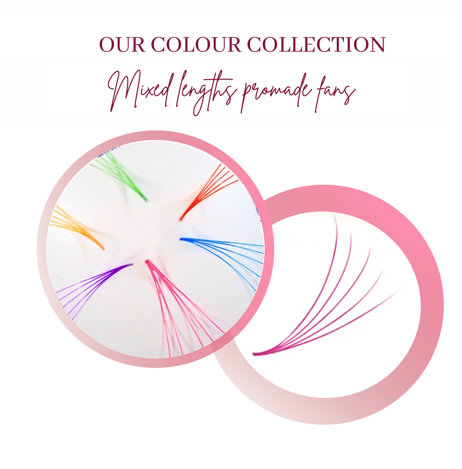 Same Colour Promade Mixed Lengths Loose Fans 5D